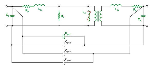 Diagram of other transformer capacitances