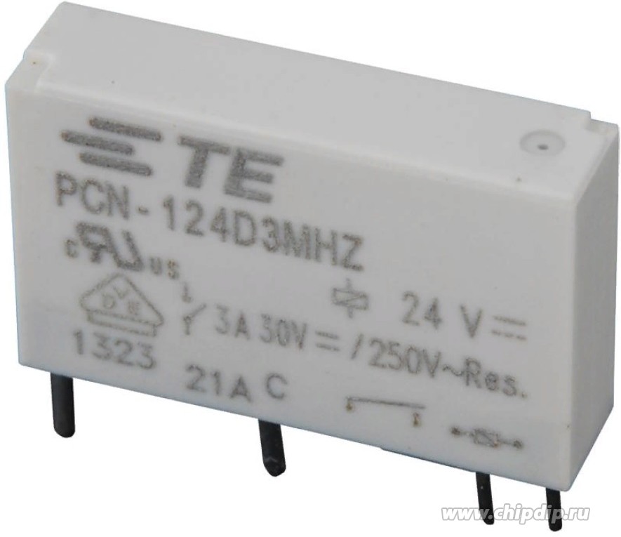 PCN-124D3MHZ, Реле 1 замык. 24VDC, 3A/250VAC SPST-NO