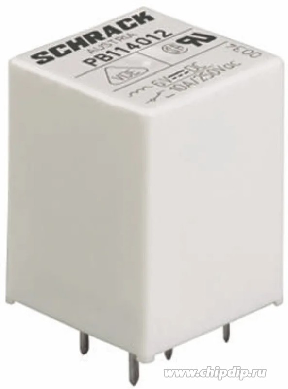 PB114012, Реле 1 переключ. 12VDC, 10A/250VAC SPDT